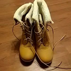 Tan boots